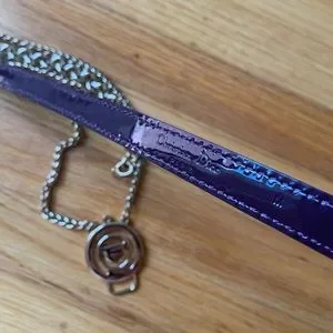 Dior | Accessories | Christian Dior Purple Skinny Leather  display picture 1
